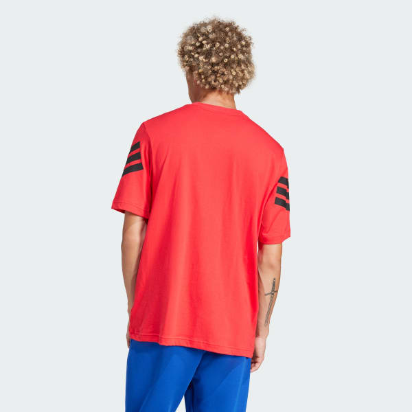 Red Future Icons 3-Stripes Tee