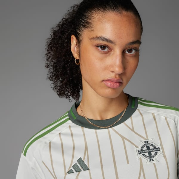 White Northern Ireland 25 (Women's Team) Away Jersey
