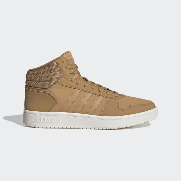 adidas Hoops 2.0 Mid Shoes - Brown 