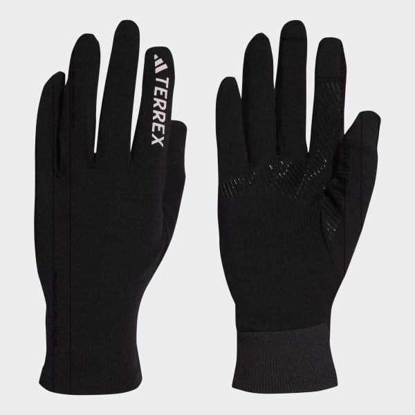 Black TERREX Merino Wool Gloves
