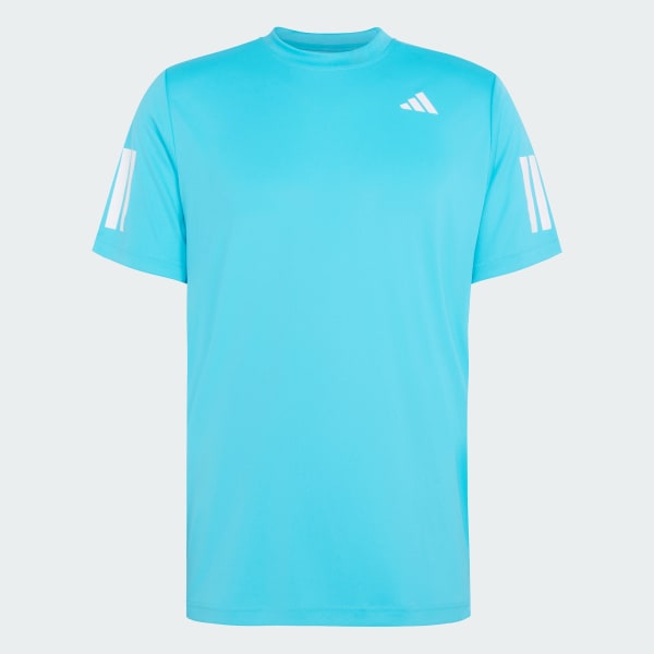Turquesa Camiseta Climacool Três Listras Club Tennis