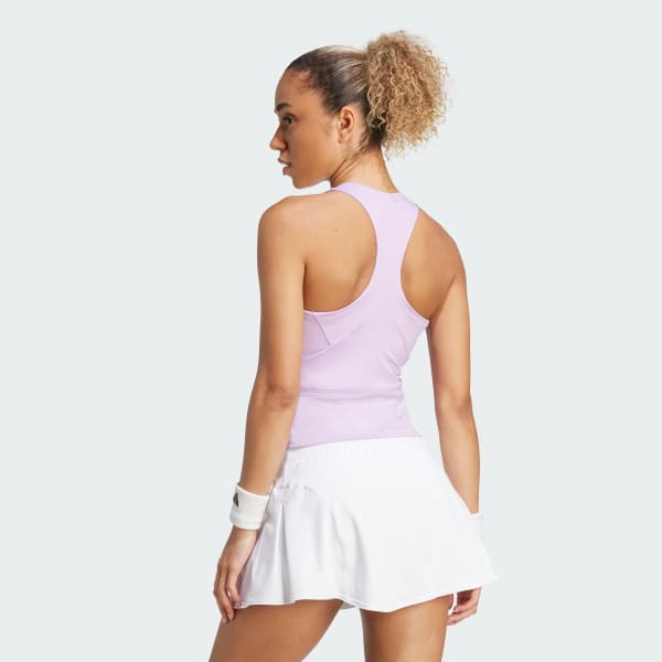 Morado Top deportivo en Y de longitud media Climacool para tenis