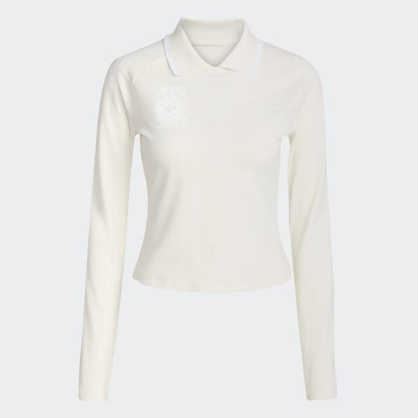 adidas Long-Sleeve Crest Long-Sleeve Top - White | adidas UK