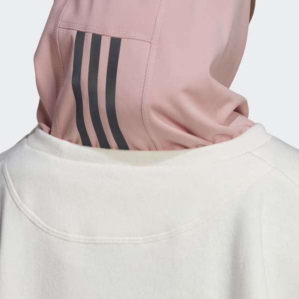 White Studio Lounge Fleece Sweatshirt IS464