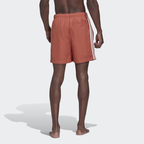 Brown Adicolor Classics 3-Stripes Swim Shorts