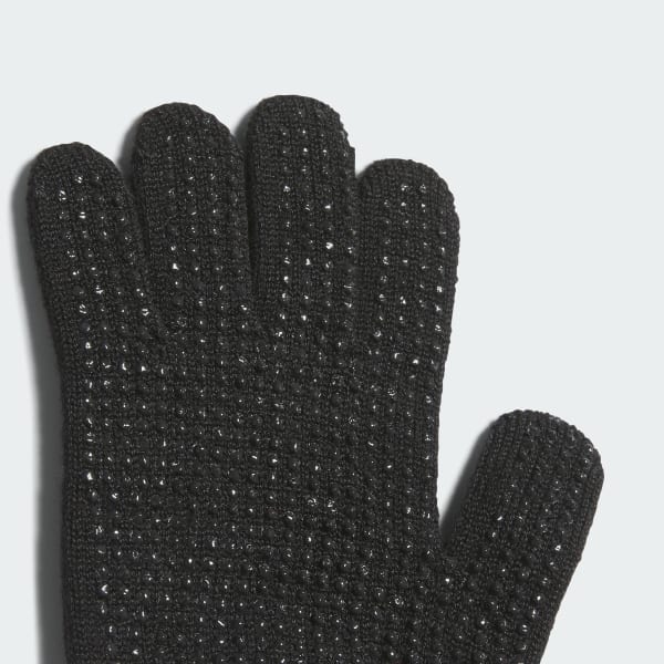 Black Kids Knit Gloves