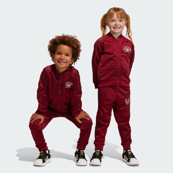 Adidas originals maroon tracksuit on sale