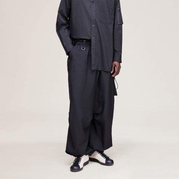 Svart Y-3 SPORT UNIFORM WIDE CARGO BUKSE