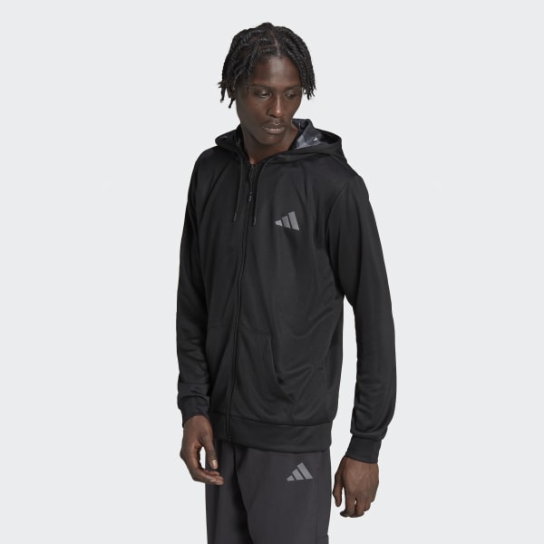 Svart Train Essentials Seasonal Training Full-Zip Jacket