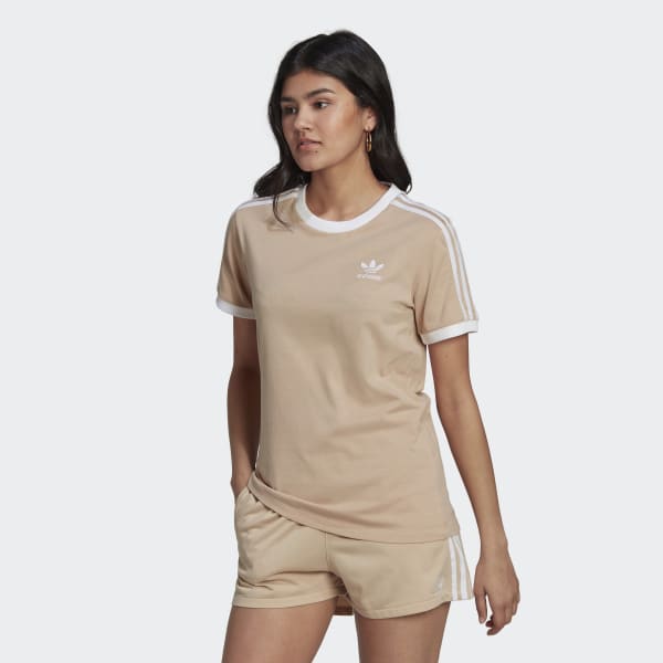 bleek Smelten Mount Bank adidas Adicolor Classics 3-Stripes T-Shirt - Beige | adidas UK