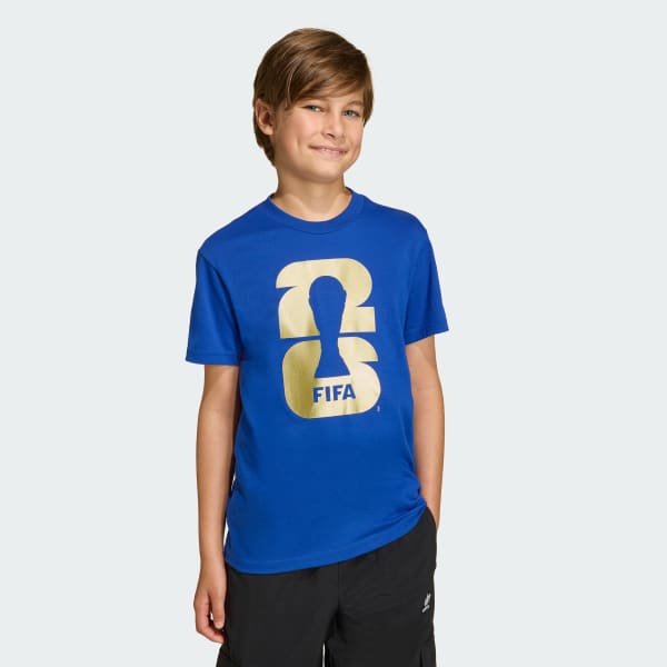 Azul Playera Copa Mundial de la FIFA 26™ Emblema Oficial para Niños