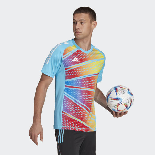 Azul Jersey Estampado Tiro 23 Pro Manga Corta WL932