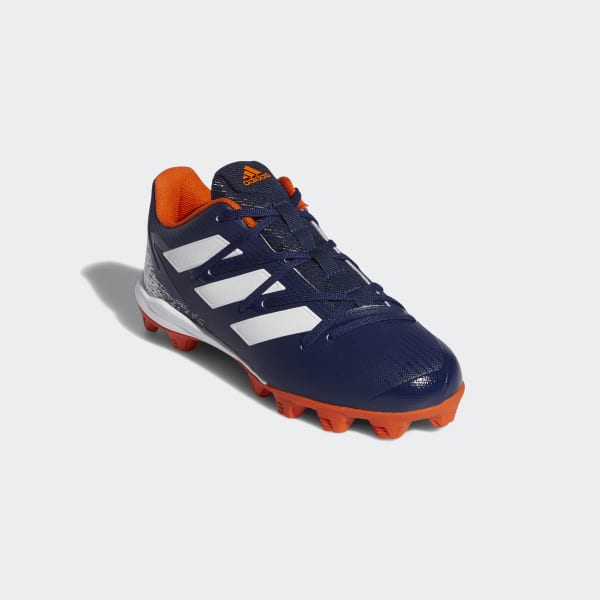 👟 adidas Afterburner 8 Mid Cleats Blue Kids' Baseball adidas US 👟