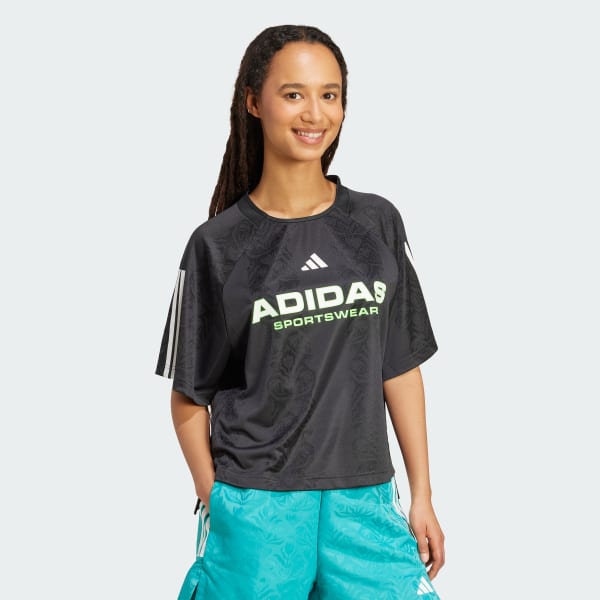 Black Tiro x Common Goal Jacquard Tee