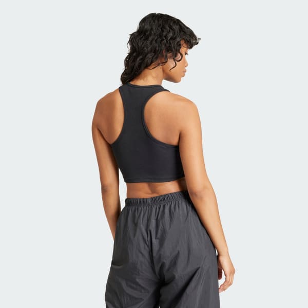Black Adibreak Cropped Tank Top