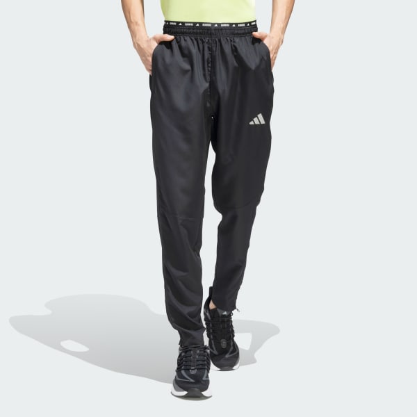 Black 3-Stripes Running Pants