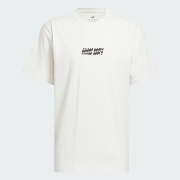 White adidas Hoops Graphic Tee