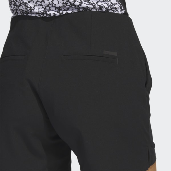 Hitam Celana Pendek Golf Pintuck Pull-On 5-Inci