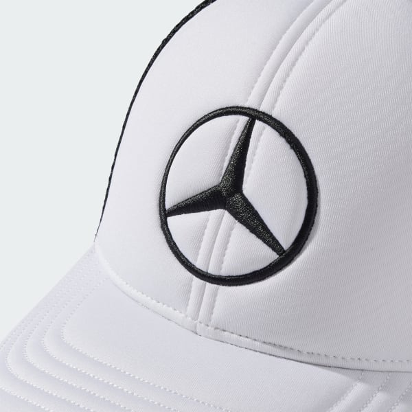 White MERCEDES - AMG PETRONAS FORMULA ONE TEAM SNAPBACK STAR TRUCKER CAP