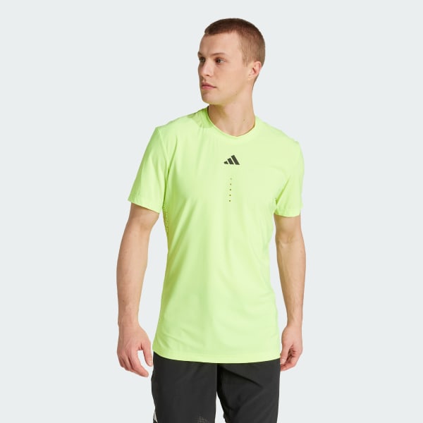 adidas Tennis Pro FreeLift Tee - Green | Free Shipping with