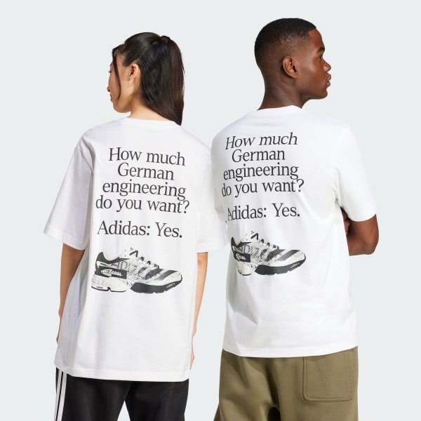 Λευκό German Engineering Graphic Tee