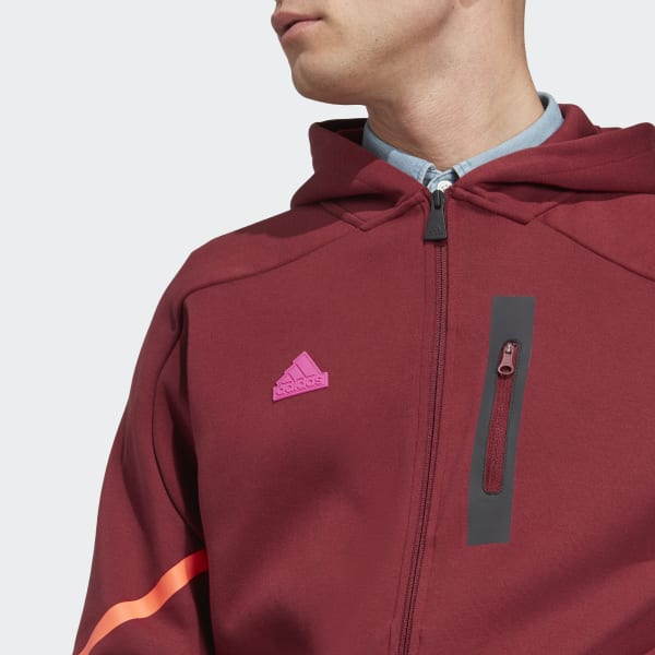 adidas Designed for Gameday Full Zip Hoodie Burgundy Free Shipping with adiClub adidas Canada