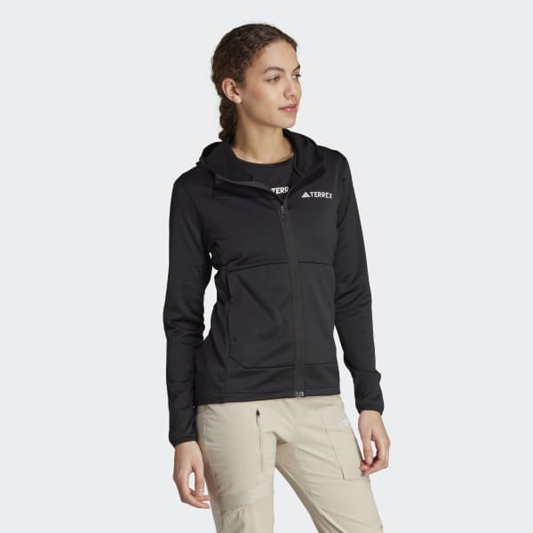Schwarz TERREX XPERIOR LIGHT HOODED FLEECEJACKE
