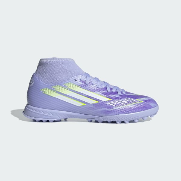 Morado Zapatos de fútbol F50 Sparkfusion Club de césped artificial