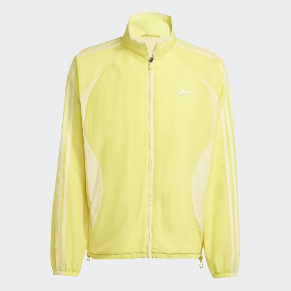 636】希少レア00's adidas トラックジャケットブラウン×イエロー