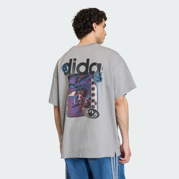 Gris Playera Graphic 90s Alternative Sport Archive Manga Corta