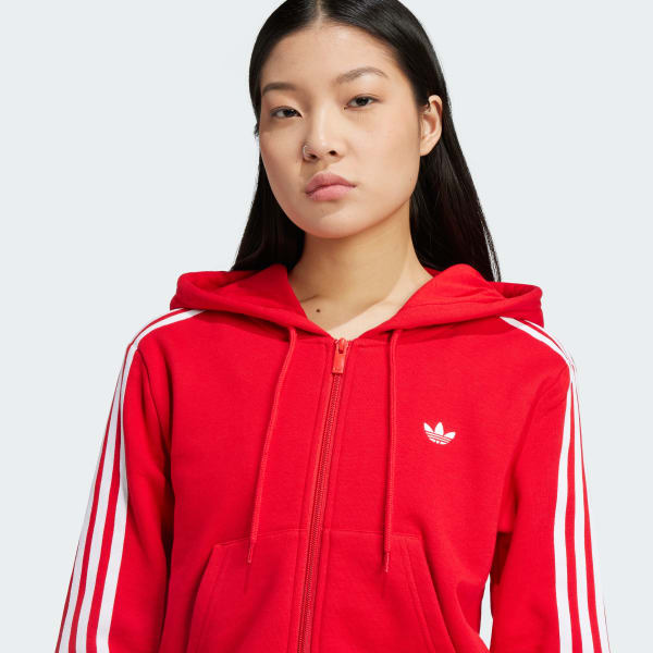 Blusa Moletom Feminino Moletom Da Adidas Vermelho Conjunto Moletom