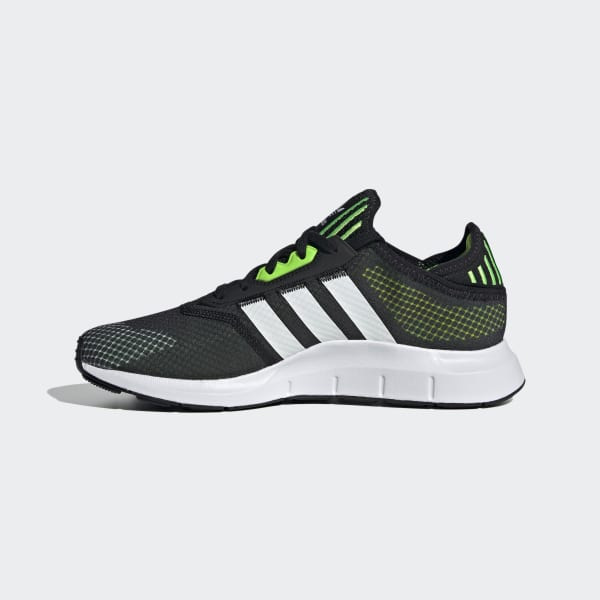Green adidas swift run top