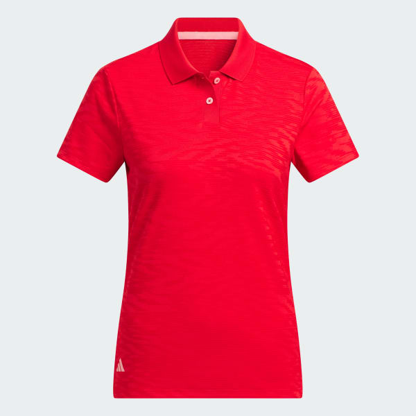 Rojo Playera Polo Ultimate365 Jacquard