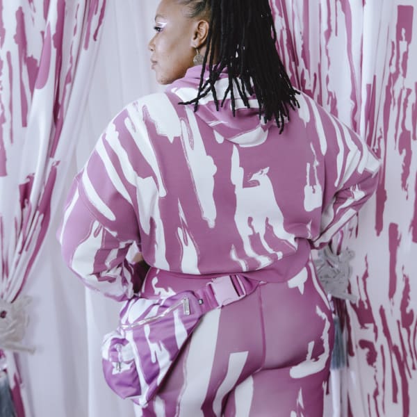 Fioletowy Hoodie (plus size) DE415