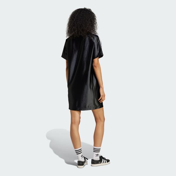 Siyah Adicolor Teamgeist Tişört Elbise