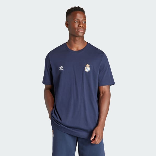 adidas Playera Real Madrid Essentials Trifolio Azul adidas Mexico
