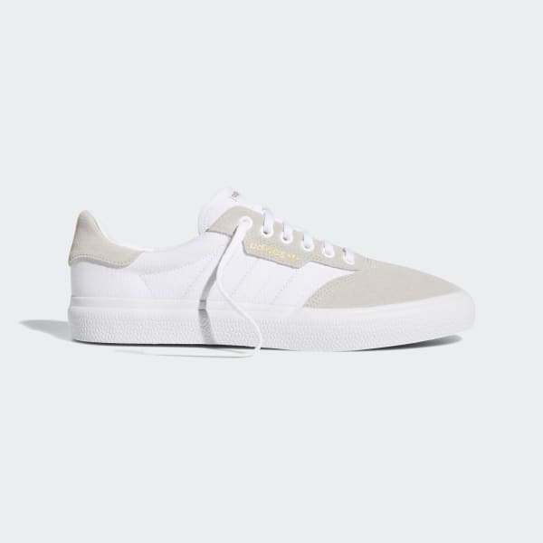 adidas skateboarding 3mc vulc sneaker in white