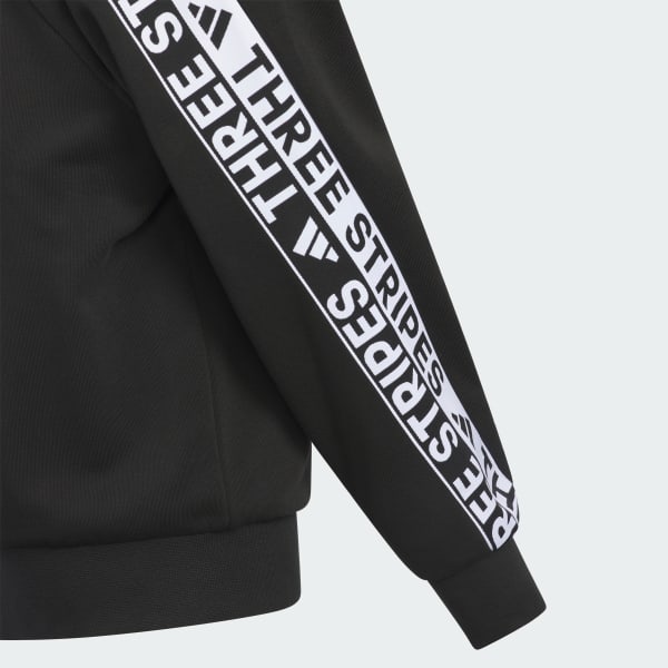 ブラック ワーディングパック ルーズフィット フレンチテリー スウェット キッズ