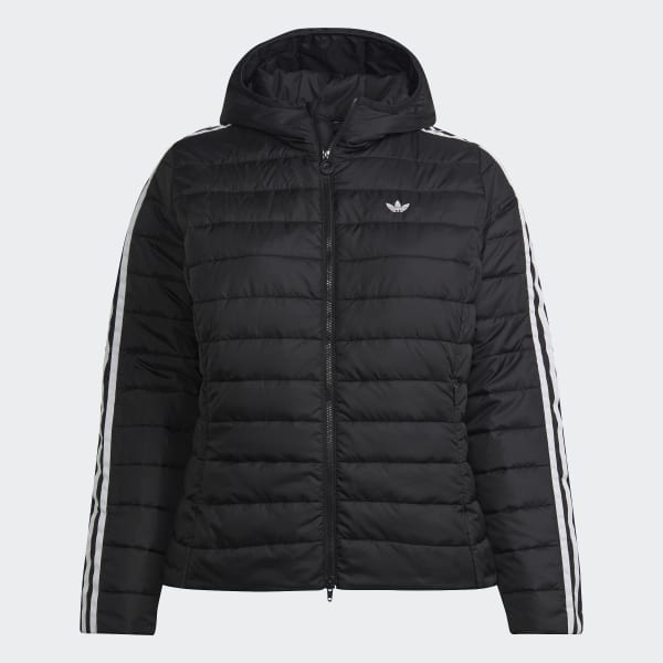Zwart Premium Slim-fit Jack met Capuchon (Grote Maat) TB105