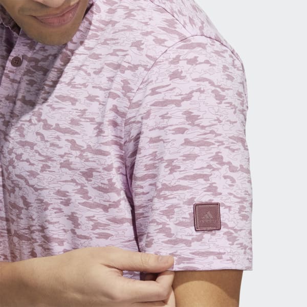 Burgundy Go-To Camo-Print Polo Shirt II959