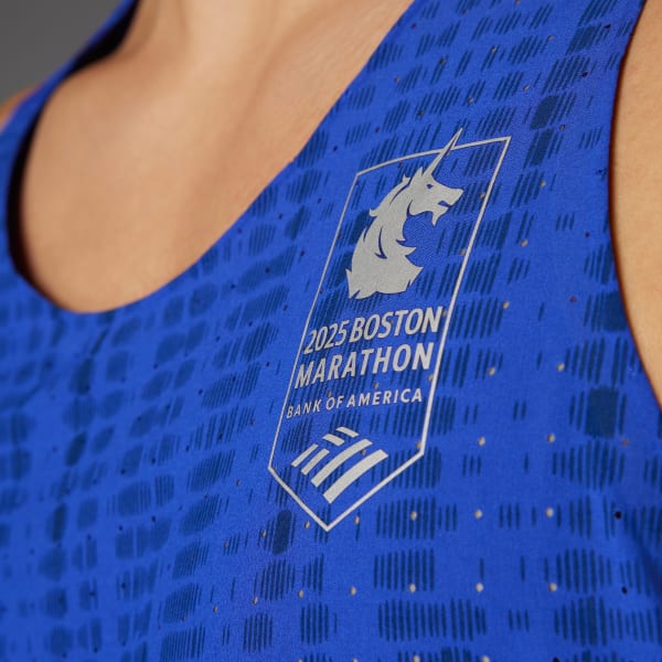 adidas Boston Marathon® 2025 Adizero Running Singlet - Blue adidas Boston Marathon® 2025 Adizero Running Singlet - Blue