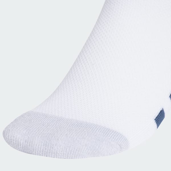 White Athletic Cushioned 6-Pack Low-Cut Socks Kids
