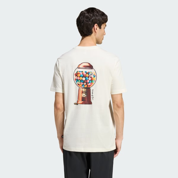 Weiss SNACK BUBBLE GUM GRAFIK T-SHIRT