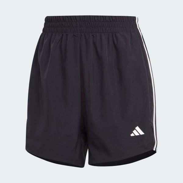 アディダス スリーストライプス ハイライズショーツ - ブラック
