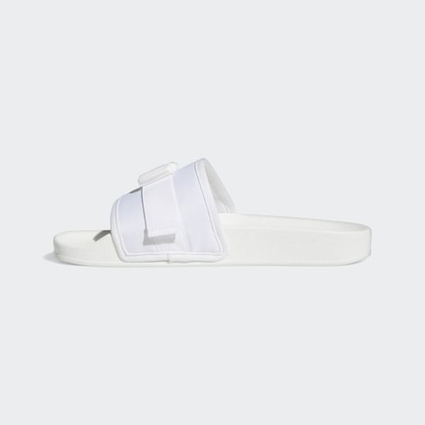 White Adilette Slides LPY37