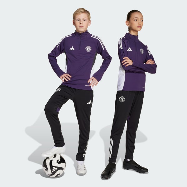 Black Manchester United Tiro 25 Competition Training Pants Kids