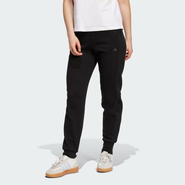 Black Seasonal Essentials 3-Stripes Pants