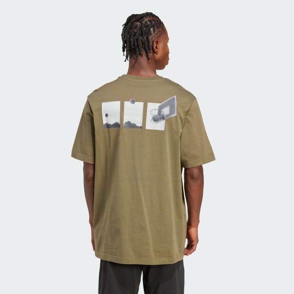 Verde Camiseta Lens Power Of Three Hoop Graphic