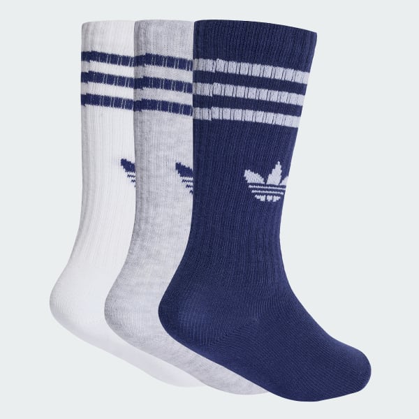 Bialy Dziecięce skarpety do łydki 3-Stripes, 6 par