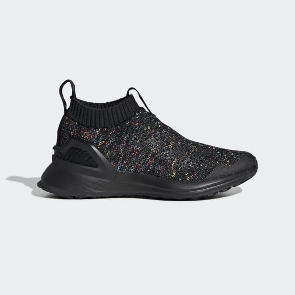 laceless black shoes